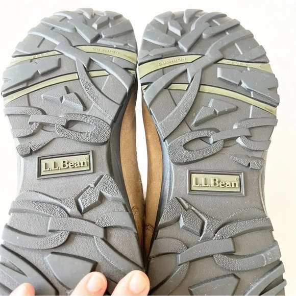 LL Bean Thinsulate Taupe Suede 8” Boot Men’s Size 11 Pull-on Style Neoprene Cuff - Picture 3 of 15